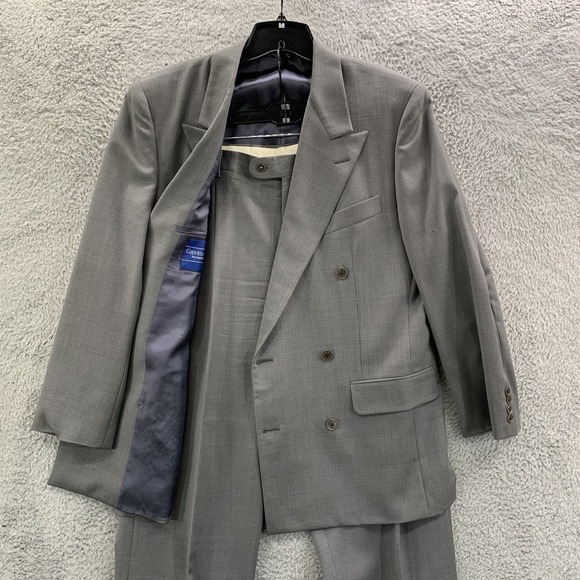 Gieves & Hawkes Blazer Mens 40R Suit 2 Piece Wool Gray Sport Coat Savile Row